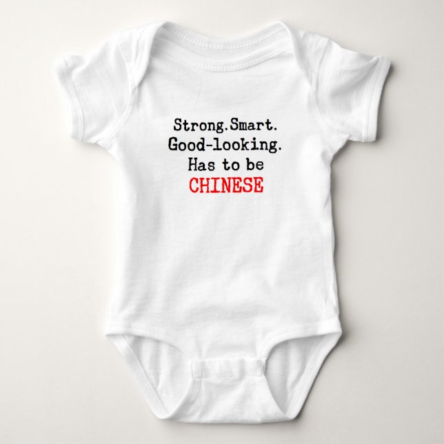 chinese strong baby bodysuit (Front)