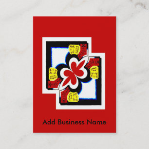Chinese Style Abstract, Add Business Name Business Card