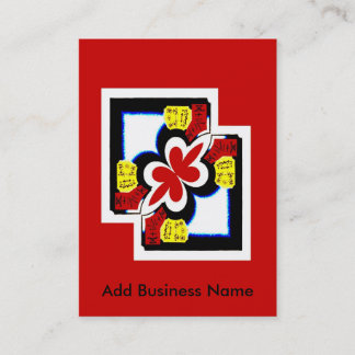 Chinese Style Abstract, Add Business Name Business Card