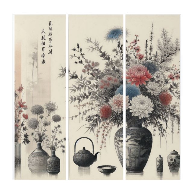 Chinese-style floral arrangement art  (Front)