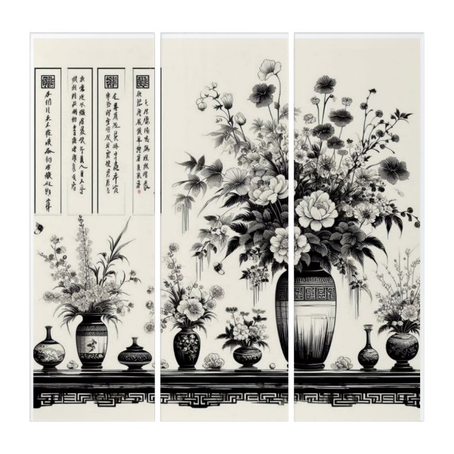 Chinese-style floral arrangement art  (Front)