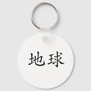 Chinese Symbol for earth Keychain
