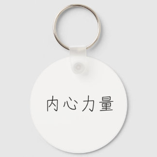 Chinese Symbol for inner strength Keychain