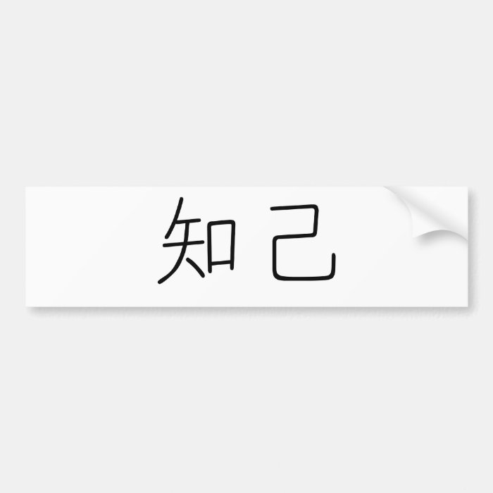 Chinese Symbol for soul mate Bumper Stickers