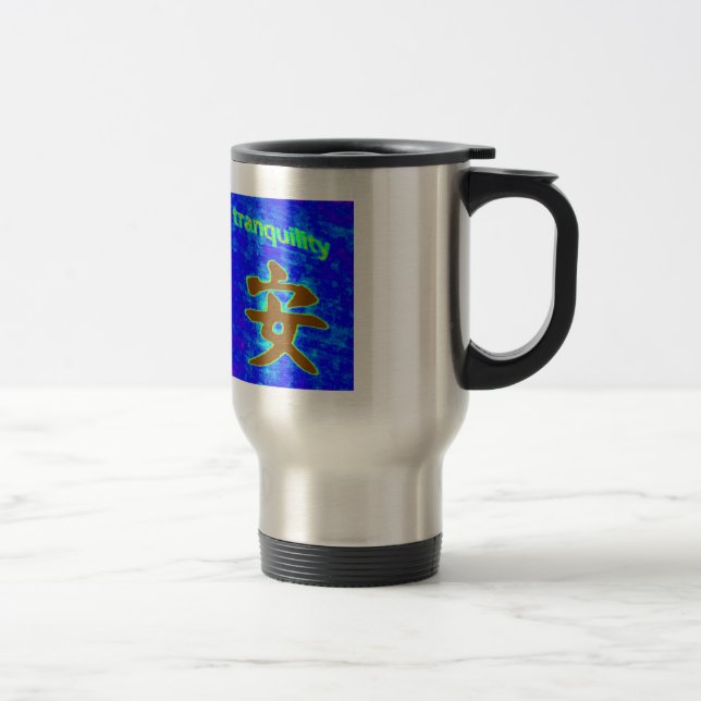 chinese symbol for tranquility travel mug (Right)
