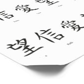 Chinese symbols for love, hope and faith temporary tattoos (Angled)