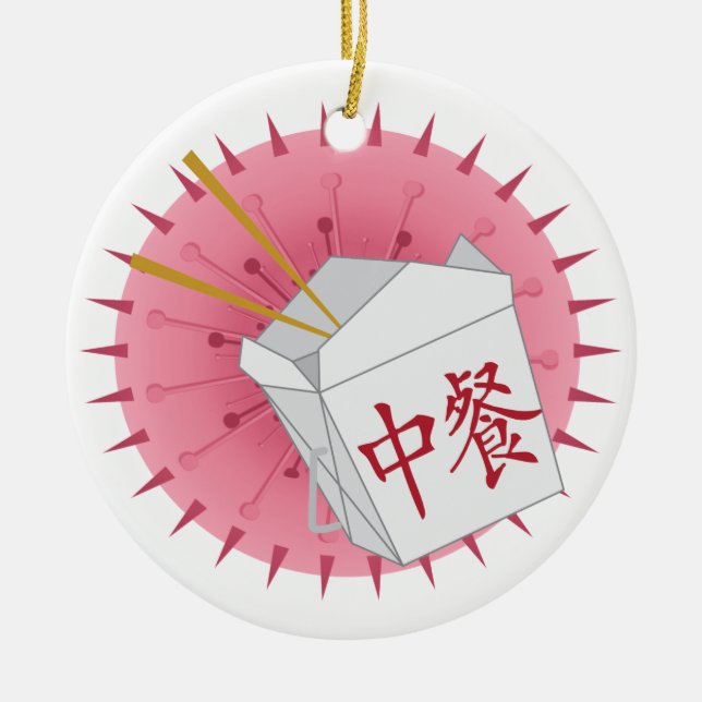 Chinese Take Out - SRF Ceramic Ornament (Front)