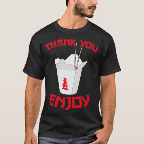 Chinese Takeout Food Thank You Bo Chef Asian cuisi T_Shirt