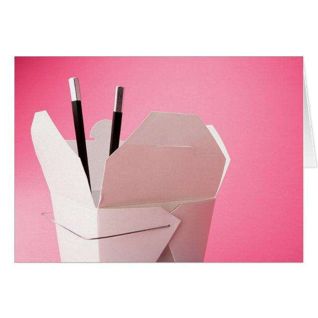 Chinese Takeout in Pink Cards (Front Horizontal)