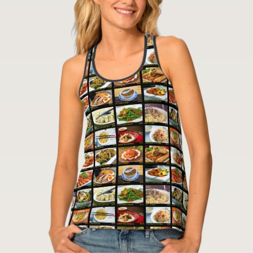 Chinese Takeout Restaurant Photo Menu Board  Tank Top