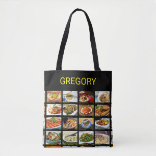 Chinese Takeout Restaurant Photo Menu Board Tote