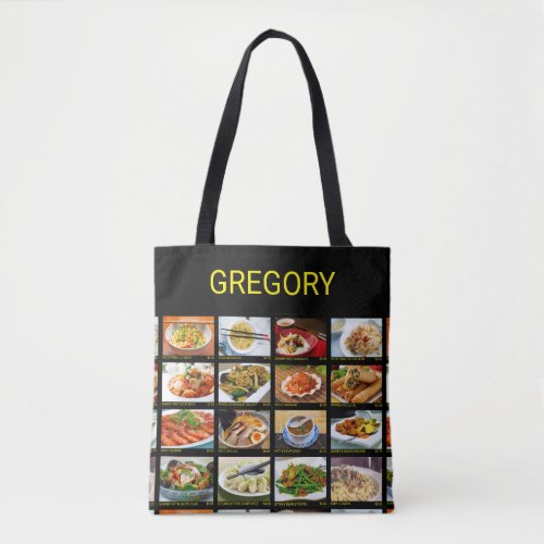 Chinese Takeout Restaurant Photo Menu Board  Tote 
