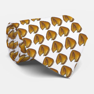 Chinese Takeout Takeaway Food Fortune Cookie Neck Tie