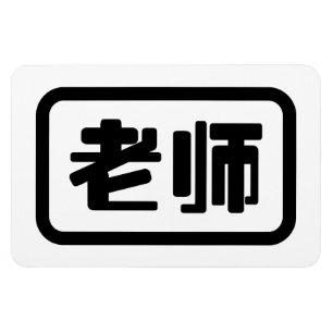 Chinese Teacher 老师 Laoshi Magnet
