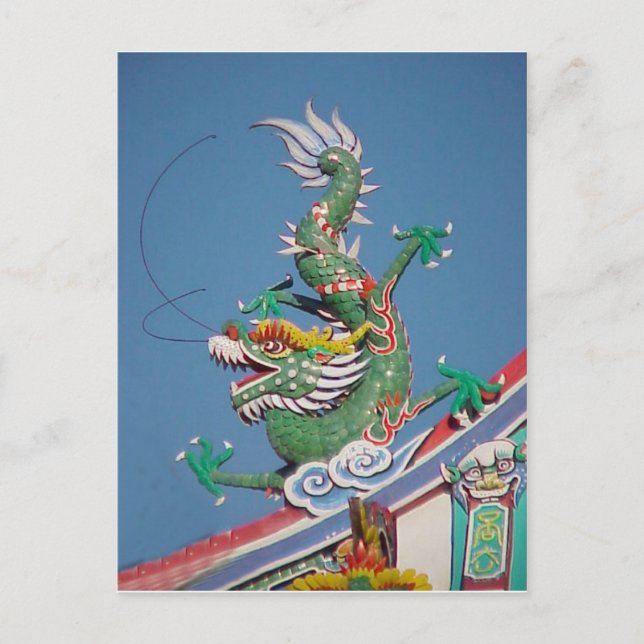 Chinese temple dragon postcard (Front)