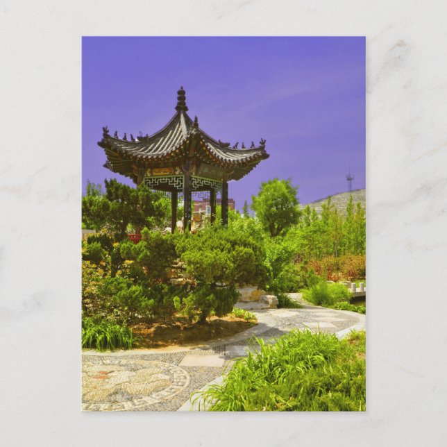 Chinese Temple in China Postcard (Front)
