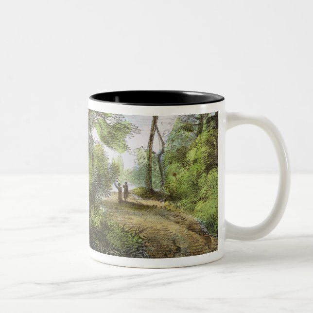 Chinese Temple, Kew Gardens, plate 13 from 'Kew Ga Two-Tone Coffee Mug (Right)