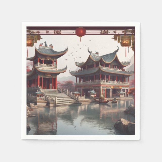 Chinese temple napkins (Front)