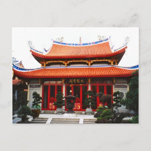 Chinese temple postcard