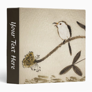 Chinese traditional ink painting with birds binder