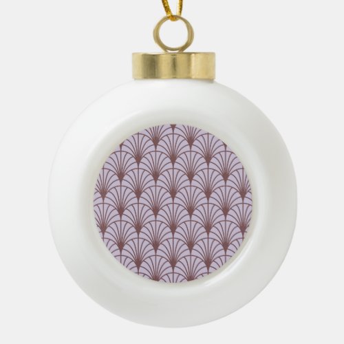 Chinese Traditional Retro Pattern Background Ceramic Ball Christmas Ornament
