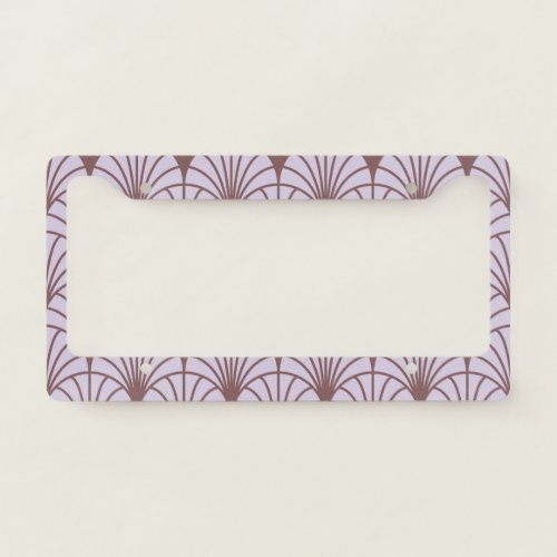 Chinese Traditional Retro Pattern Background License Plate Frame