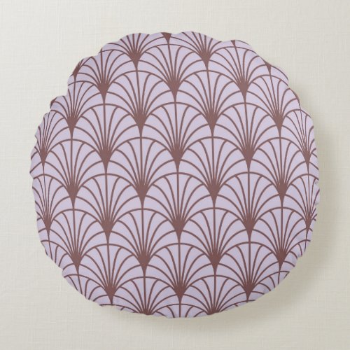 Chinese Traditional Retro Pattern Background Round Pillow
