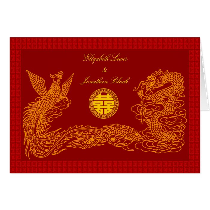 Chinese traditional wedding invitations by Kanjiz Cards