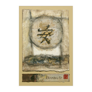 Chinese Tranquility Painting by Mauro Acrylic Print