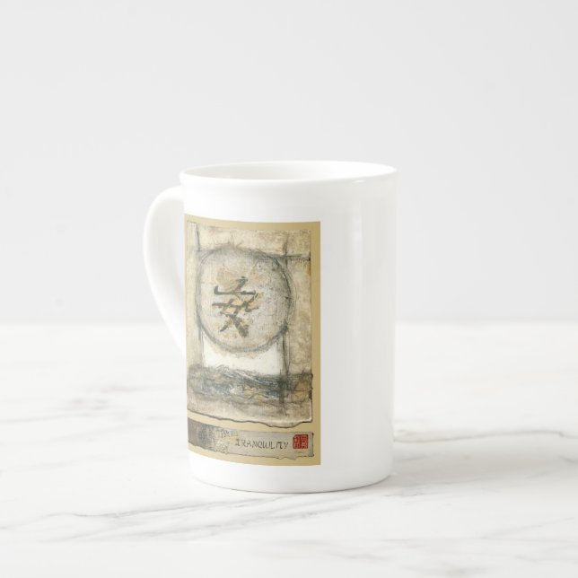 Chinese Tranquility Painting by Mauro Bone China Mug (Front Left)