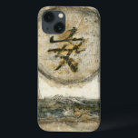 Chinese Tranquility Painting by Mauro iPhone 13 Case<br><div class="desc">This painting by the artist Mauro showcases a Chinese character enclosed in a circle. The word tranquility is written at the bottom of the piece. Give this print as a gift to anyone who needs a little tranquility in their lives!</div>