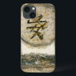 Chinese Tranquility Painting by Mauro iPhone 13 Case<br><div class="desc">This painting by the artist Mauro showcases a Chinese character enclosed in a circle. The word tranquility is written at the bottom of the piece. Give this print as a gift to anyone who needs a little tranquility in their lives!</div>