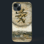 Chinese Tranquility Painting by Mauro iPhone 13 Case<br><div class="desc">This painting by the artist Mauro showcases a Chinese character enclosed in a circle. The word tranquility is written at the bottom of the piece. Give this print as a gift to anyone who needs a little tranquility in their lives!</div>