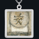 Chinese Tranquility Painting by Mauro Silver Plated Necklace<br><div class="desc">This painting by the artist Mauro showcases a Chinese character enclosed in a circle. The word tranquility is written at the bottom of the piece. Give this print as a gift to anyone who needs a little tranquility in their lives!</div>