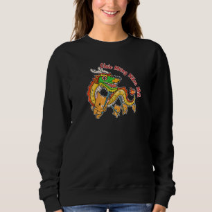 Chinese Vietnamese New Year 12 Zodiacs Calligraphy Sweatshirt