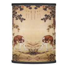 Chinese Vintage 1749 The Dog Tre & Flowers Pattern