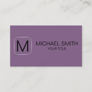 Chinese violet color background business card