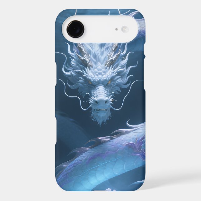 Chinese Water Dragon Art Fantasy Design With Coral iPhone Case (Back)