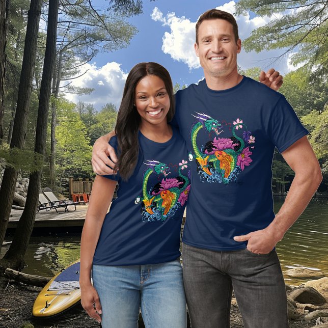 Chinese Water Dragon Koi Fish T-Shirt (Creator Uploaded)