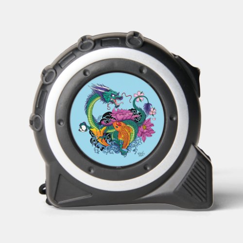 Chinese Water Dragon Koi Fish Tape Measure