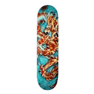 Chinese Water Emperor Dragon Element Custom Pro Skateboard