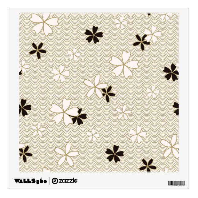 Chinese Wave Pattern  Wall Decal (Front)