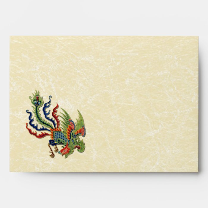 Chinese Wealthy Peacock Tattoo Envelopes