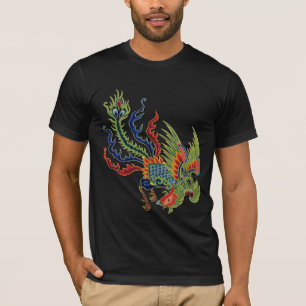 Chinese Wealthy Peacock Tattoo T-Shirt