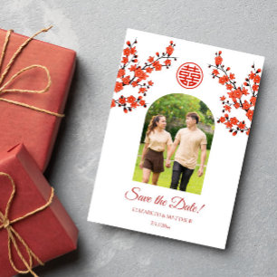 Chinese Wedding Double Happiness Photo Save The Da Save The Date