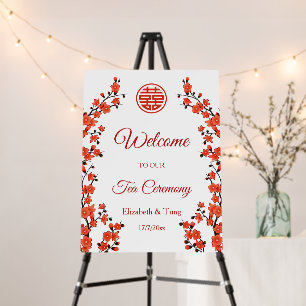 Chinese Wedding Tea Ceremony Welcome Foam Board