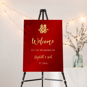 Chinese Wedding Wedding Welcome Foam Board