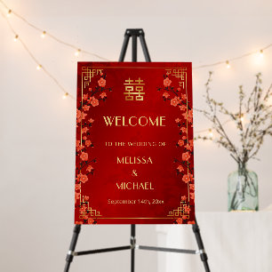 Chinese Wedding Wedding Welcome Foam Board