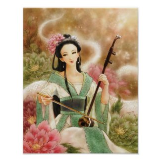 Chinese White Snake Fantasy Art Photo Print