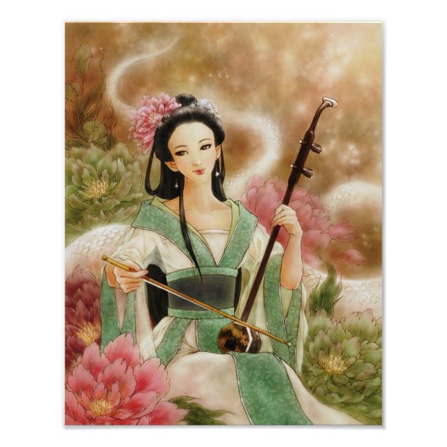 Chinese White Snake Fantasy Art Photo Print (Front)